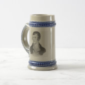 Tasse de portrait de Robert Burns (Devant gauche)