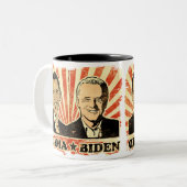 Tasse de portraits d'Obama Biden (Devant gauche)
