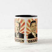 Tasse de portraits d'Obama Biden (Centre)