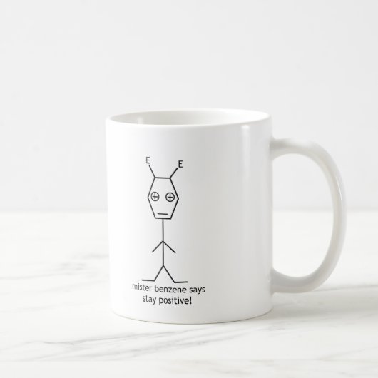 tasse de positif de séjour de benzène de Monsieur (Droite)