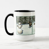 Tasse de poulain et de bonhomme de neige (Gauche)
