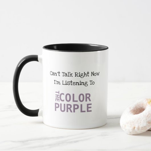 Tasse de pourpre de couleur (Avec donut)