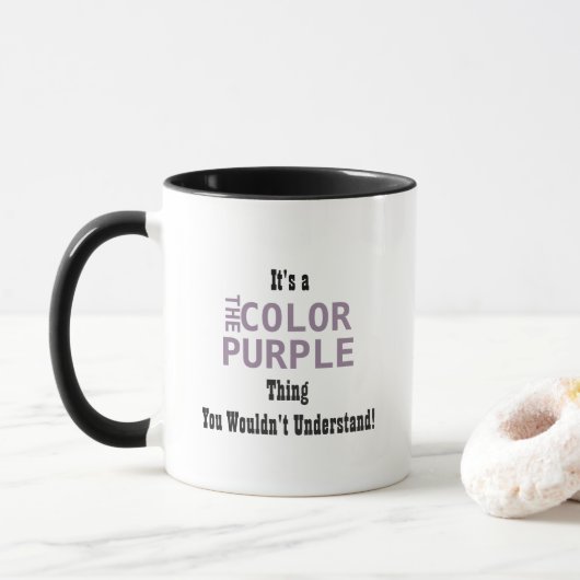Tasse de pourpre de couleur (Avec donut)