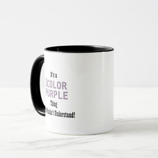 Tasse de pourpre de couleur (Devant gauche)