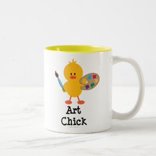 Tasse de poussin d'art
