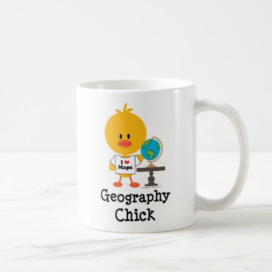 Tasse de poussin de géographie (Droite)