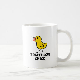 Tasse de poussin de triathlon