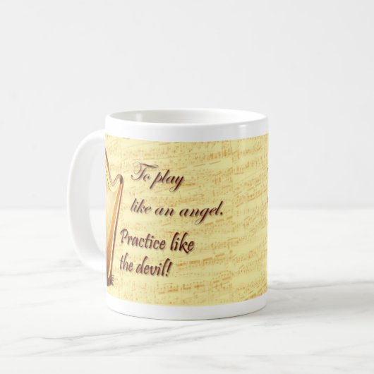 Tasse de pratique en matière d'harpe (Devant gauche)