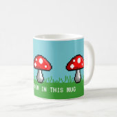 Tasse de pré de champignon de pixel (Devant droit)