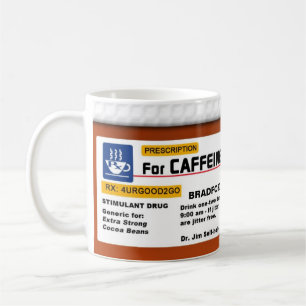 TASSE DE PRESCRIPTION DE CAFÉ - HUMOUR
