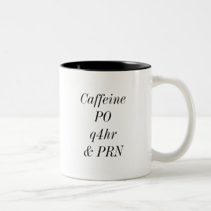 Tasse de prescription de caféine