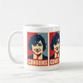 Tasse de "préservatifs" de flet de Sandra (Gauche)