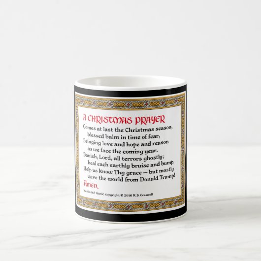 Tasse de prière de Noël (Donald Trump) (Centre)