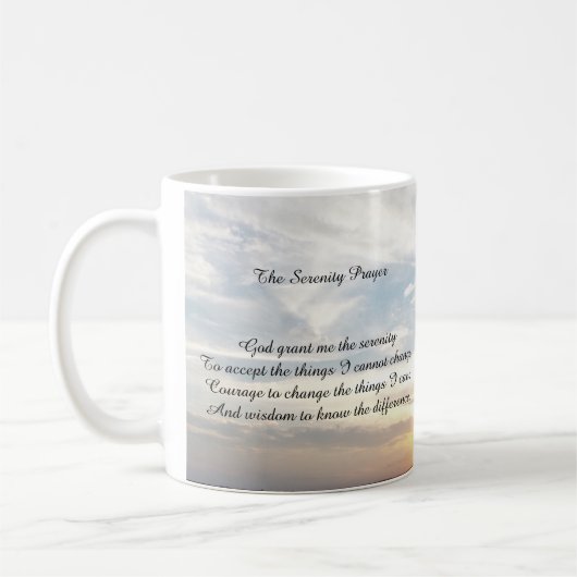 tasse de prière de sérénité (Gauche)