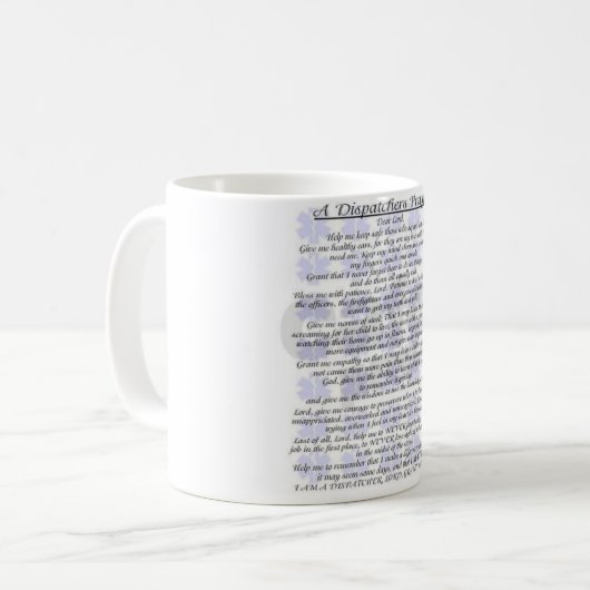 TASSE de prière d'expéditeur (Devant gauche)