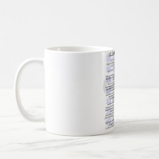TASSE de prière d'expéditeur (Gauche)