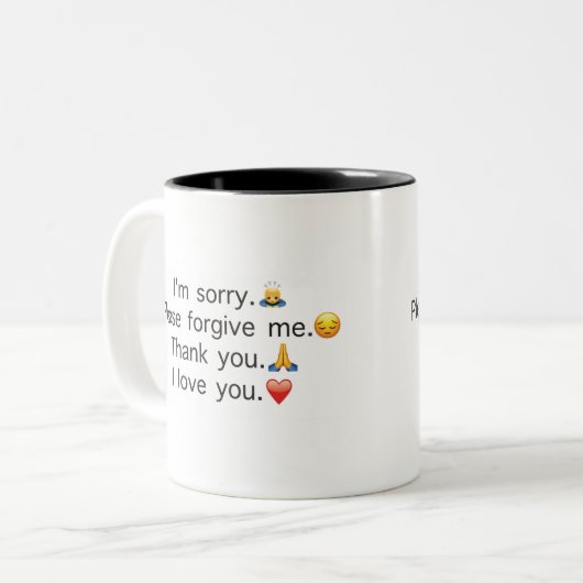 Tasse de prière d'oponopono de Ho (Devant gauche)