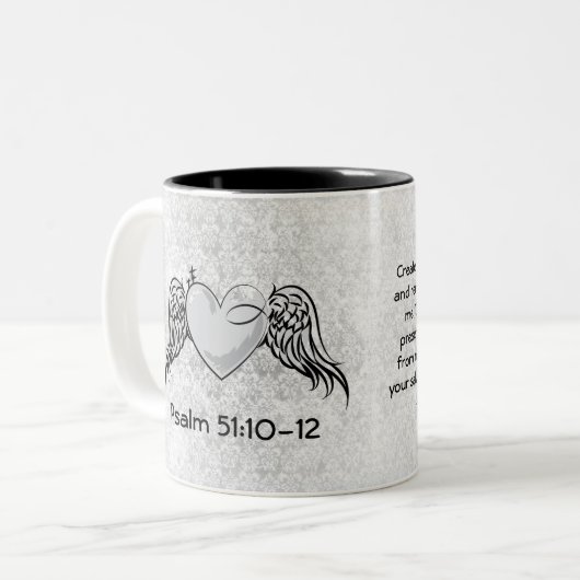 Tasse de prière du psaume 51 (Devant gauche)