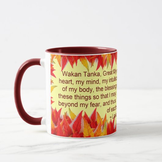 tasse de prière lakota (Gauche)