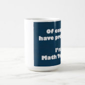 Tasse de problèmes de professeur de maths (Centre)