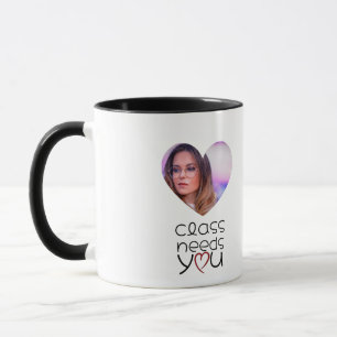 Tasse de professeur apprécié Cadre de cœur