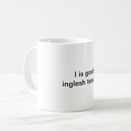 tasse de professeur d'Anglais (Devant gauche)