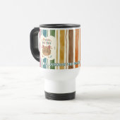 Tasse de professeur de chat personnalisée | Nom et (Devant gauche)