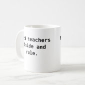 Tasse de professeur de maths - calembour drôle de (Devant gauche)