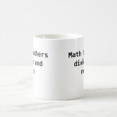 Tasse de professeur de maths - calembour drôle de (Centre)