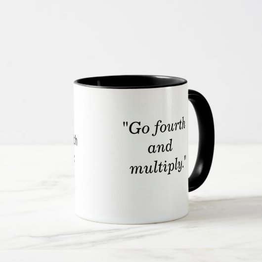 Tasse de professeur de maths - citation drôle (Devant droit)