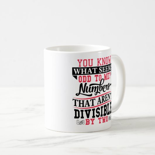Tasse de professeur de maths de calembour de maths (Devant droit)