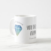 Tasse de professeur de Merci, vous êtes une gemme (Devant gauche)