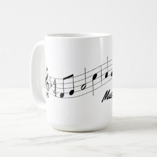 Tasse de professeur de musique personnalisable