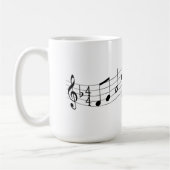 Tasse de professeur de musique personnalisable (Gauche)