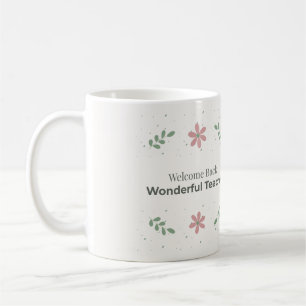 Tasse de professeur de retour Cadeau de rentrée