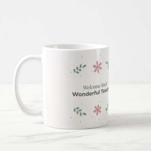 Tasse de professeur de retour | Cadeau de rentrée (Gauche)