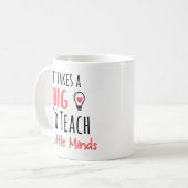 Tasse de professeur il prend un grand amour de (Devant gauche)