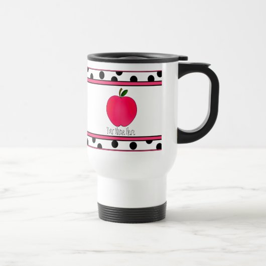 Tasse de professeur - le point de polka Apple (Droite)