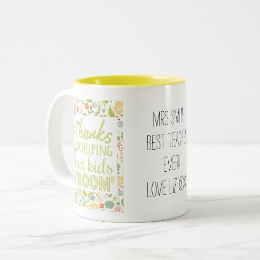 Tasse de professeur, professeur impressionnant et (Devant gauche)