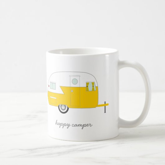 Tasse de profondément satisfait - jaune (Droite)