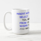 TASSE DE PROGRAMMATION DE THÉ DE SQL (Gauche)
