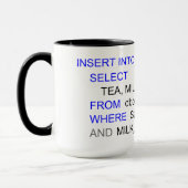 TASSE DE PROGRAMMATION DE THÉ DE SQL (Gauche)