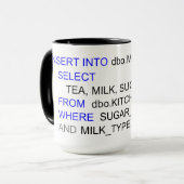 TASSE DE PROGRAMMATION DE THÉ DE SQL (Devant gauche)