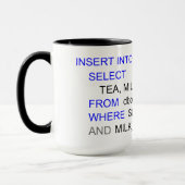 TASSE DE PROGRAMMATION DE THÉ DE SQL (Gauche)
