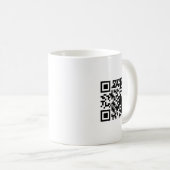 Tasse de promo entreprise avec texte et logo QR si (Devant droit)