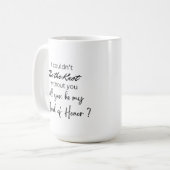 Tasse de Proposition de Témoin de Mariage (Devant gauche)