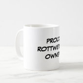 Tasse "de propriétaire fier de rottweiler" (Devant gauche)