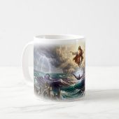 Tasse de protection divine 'Dieu vous voit' (Devant gauche)