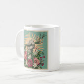 Tasse de protestation solarpunk de résistance écol (Devant gauche)