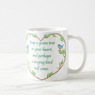 tasse de proverbe d'oiseau